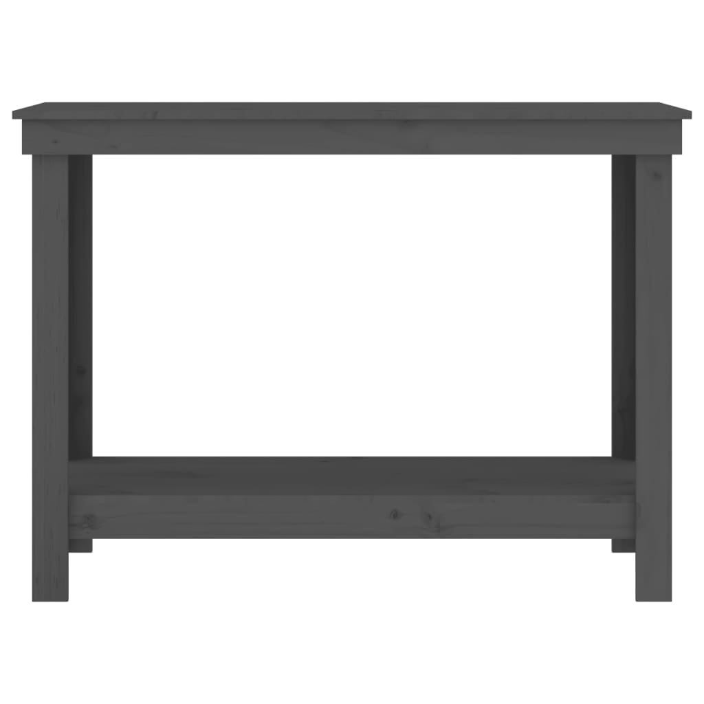 Dílenský Stůl Šedý Masivní Borovice