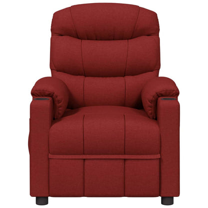 Elektrické Polohovací Křeslo Vínové Textil