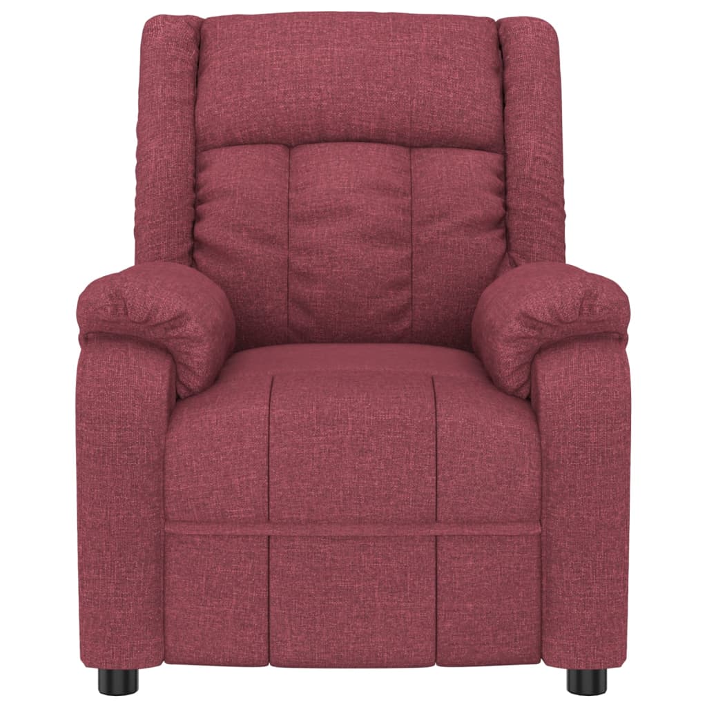 Elektrické Masážní Křeslo Vínové Textil