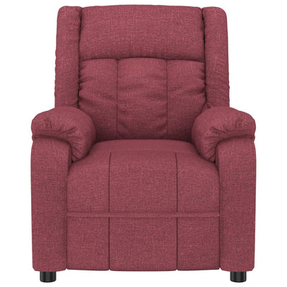 Elektrické Masážní Křeslo Vínové Textil