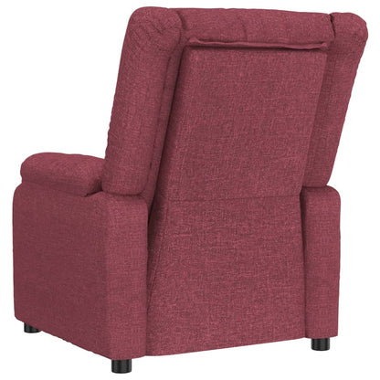 Elektrické Masážní Křeslo Vínové Textil