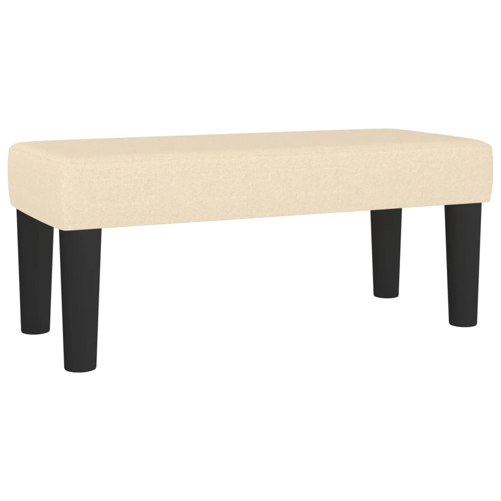 Box Spring Postel S Matrací Textil Krémová