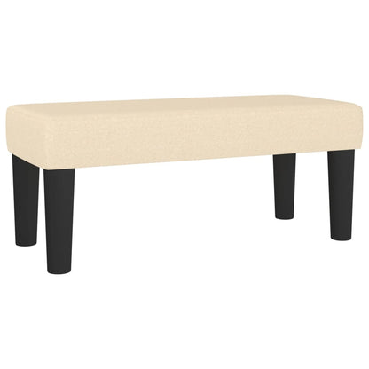 Box Spring Postel S Matrací Textil Krémová