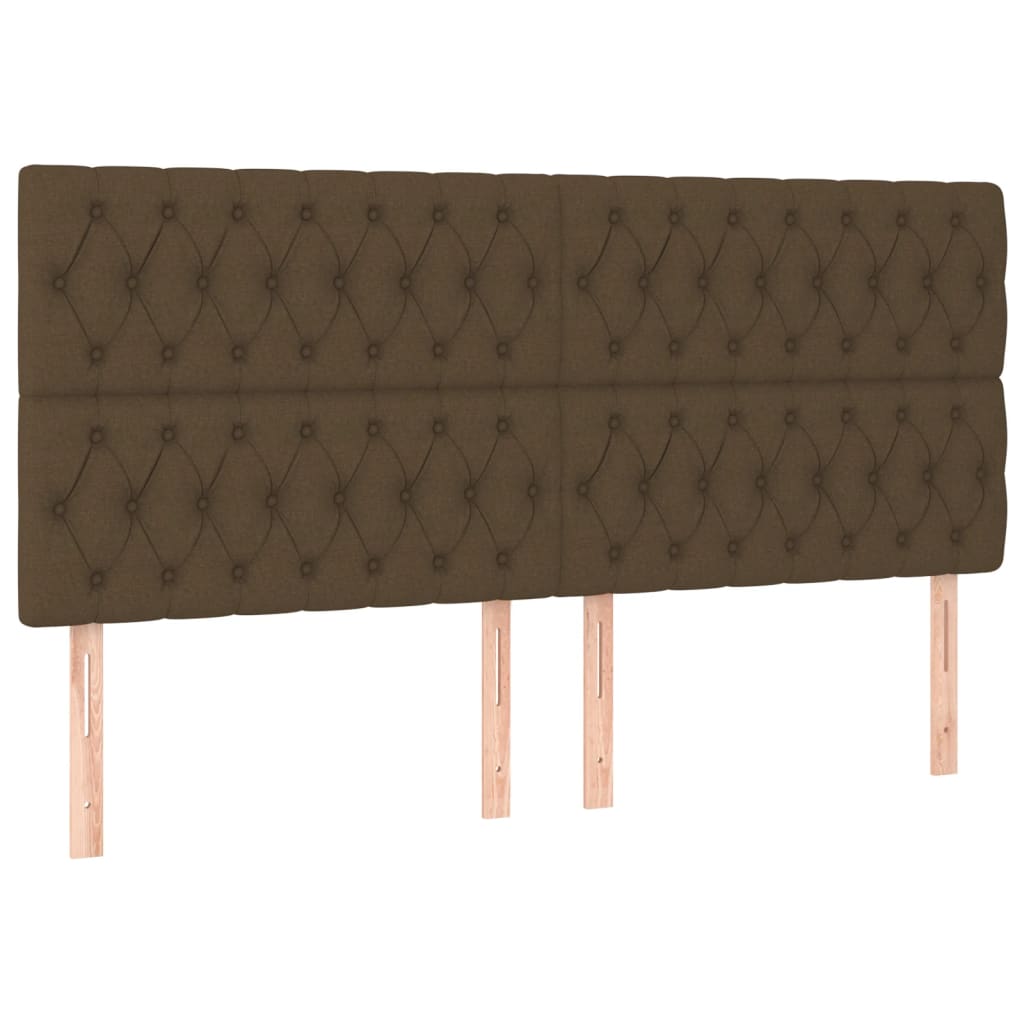Box Spring Postel S Matrací Tmavě Hnědá 180X200 Cm Textil