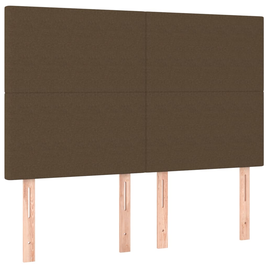 Box Spring Postel S Matrací Tmavě Hnědá 140X190 Cm Textil