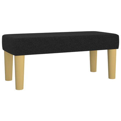 Box Spring Postel S Matrací Černá Textil Černá