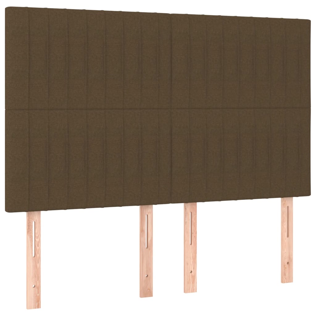 Box Spring Postel S Matrací Tmavě Hnědá 140X200 Cm Textil