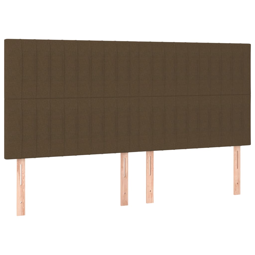 Box Spring Postel S Matrací Tmavě Hnědá 160X200 Cm Textil