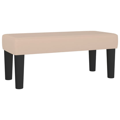 Box Spring Postel S Matrací Umělá Kůže Cappuccino