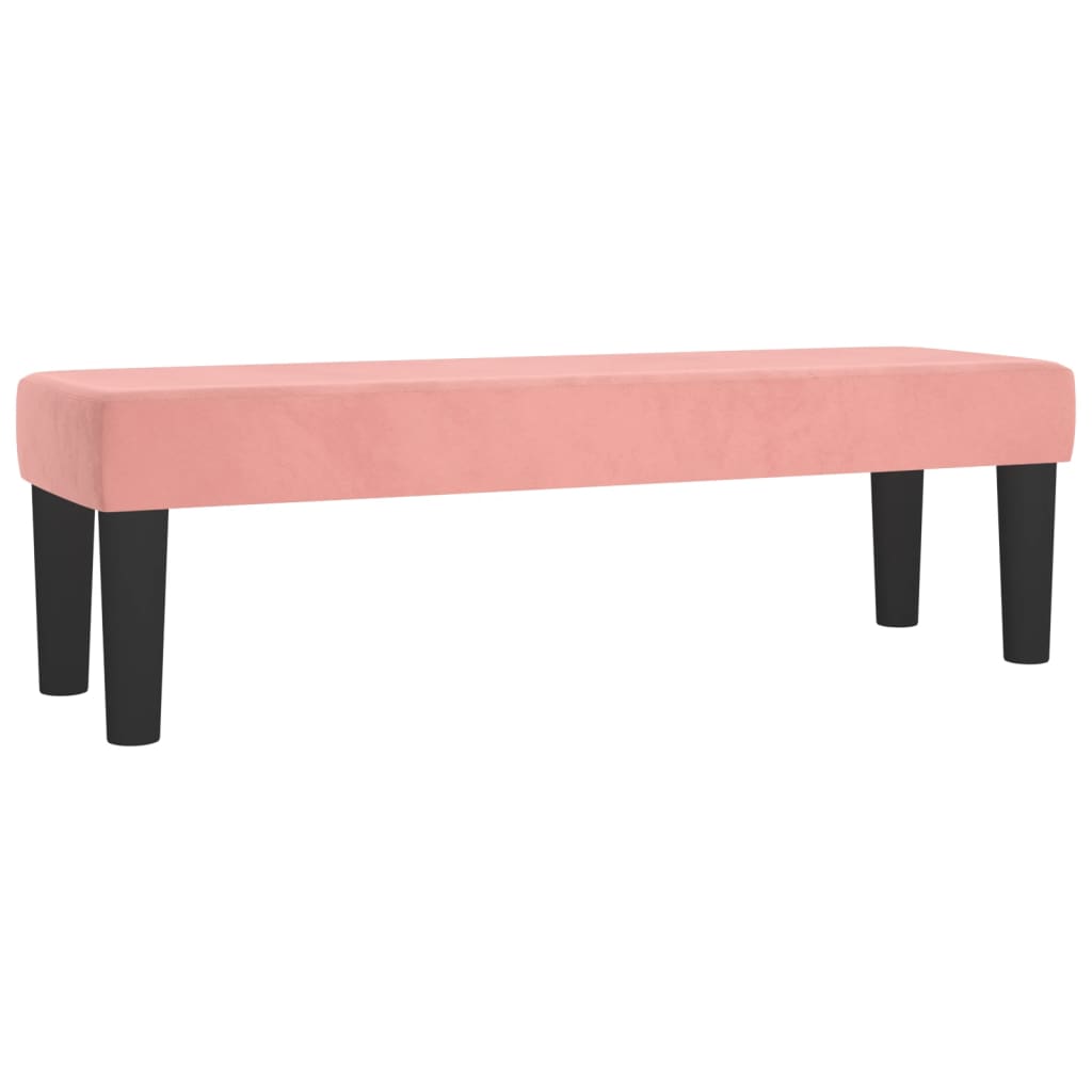Box Spring Postel S Matrací Růžová 140X200 Cm Samet