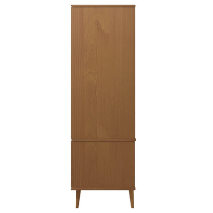 Šatní Skříň Molde 90 X 55 X 175 Cm Masivní Borové Dřevo