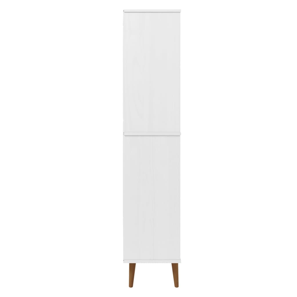 Knihovna Molde 85 X 35 X 170,5 Cm Masivní Borové Dřevo