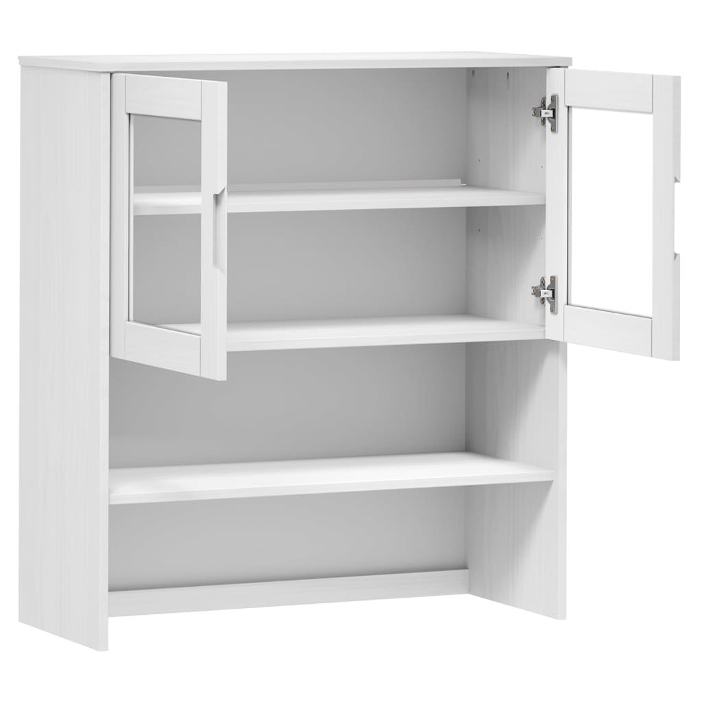 Nástavec Na Komodu Molde Bílý 90 X 35 X 100 Cm Masivní Borovice