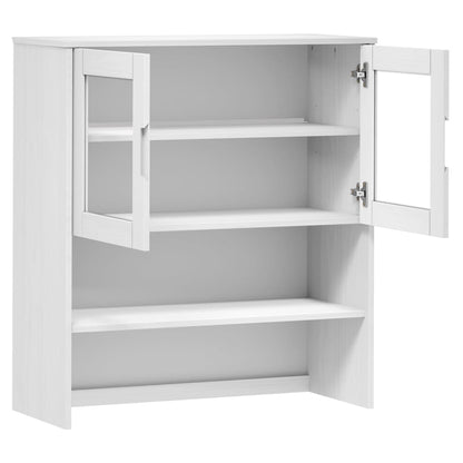 Nástavec Na Komodu Molde Bílý 90 X 35 X 100 Cm Masivní Borovice