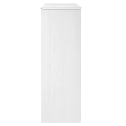 Nástavec Na Komodu Molde Bílý 90 X 35 X 100 Cm Masivní Borovice