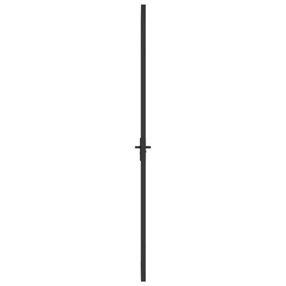Interiérové Dveře 102,5 X 201,5 Cm Černé Matné Sklo A Hliník Černá A Mléčná