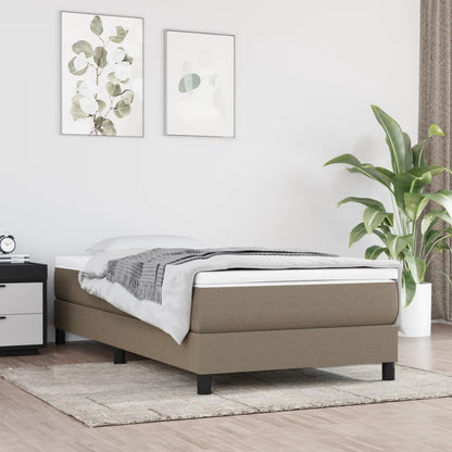 Box Spring Postel S Matrací Textil Taupe