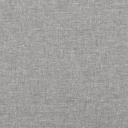Box Spring Postel S Matrací Textil Světle Šedá