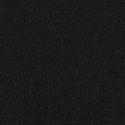 Box Spring Postel S Matrací Černá Textil Černá