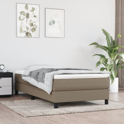 Box Spring Postel S Matrací Textil Taupe