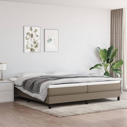 Box Spring Postel S Matrací Textil Taupe