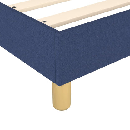 Box Spring Postel S Matrací Textil Modrá