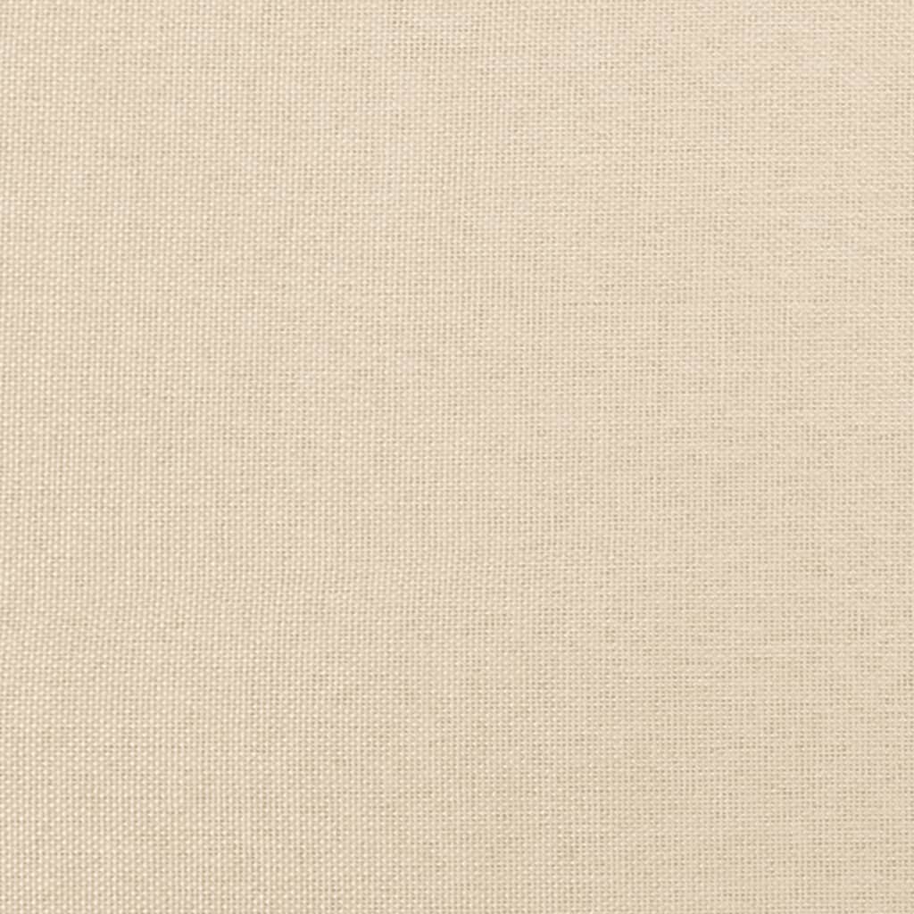 Box Spring Postel S Matrací Textil Krémová