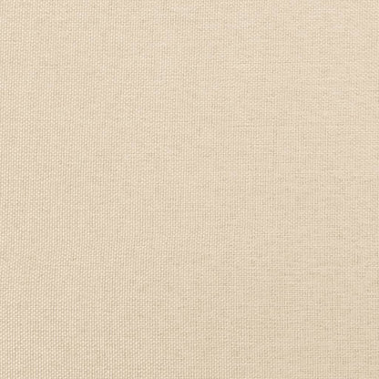 Box Spring Postel S Matrací Textil Krémová