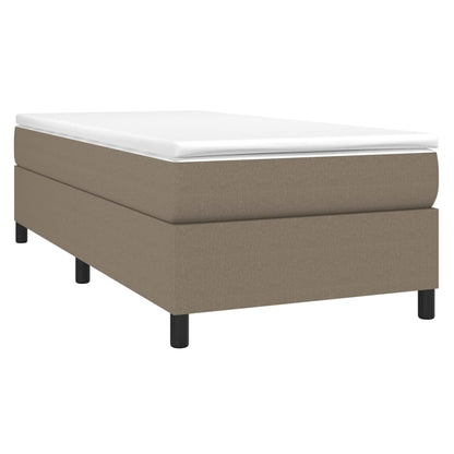 Box Spring Postel S Matrací Textil Taupe