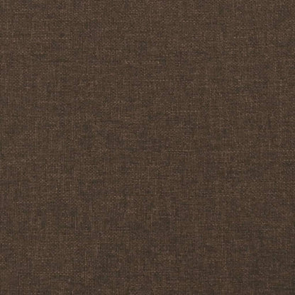 Box Spring Postel S Matrací Textil Tmavě Hnědá
