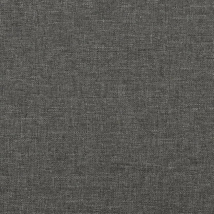 Box Spring Postel S Matrací Textil Tmavě Šedá
