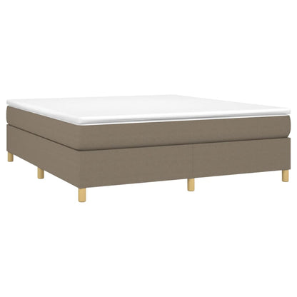 Box Spring Postel S Matrací Textil Taupe