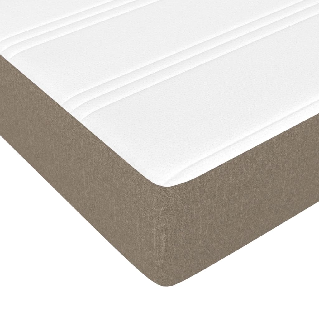 Box Spring Postel S Matrací Textil Taupe
