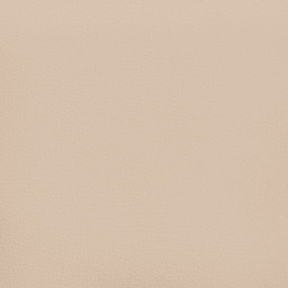 Box Spring Postel S Matrací Umělá Kůže Cappuccino