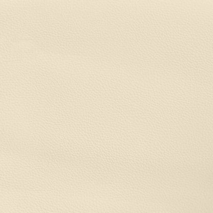 Box Spring Postel S Matrací Krémová 140X200 Cm Umělá Kůže