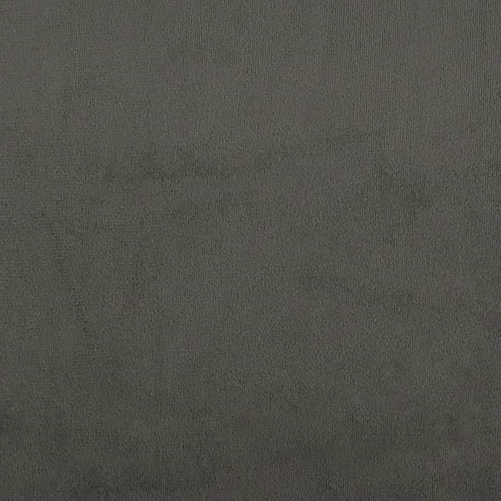 Box Spring Postel S Matrací Tmavě Šedá 180X200 Cm Samet