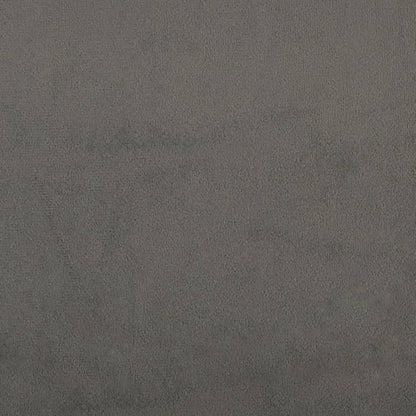 Box Spring Postel S Matrací Tmavě Šedá 200X200 Cm Samet