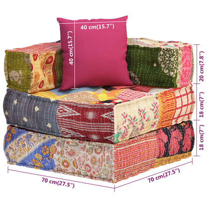 Modulární Pouf S Polštářem Textil