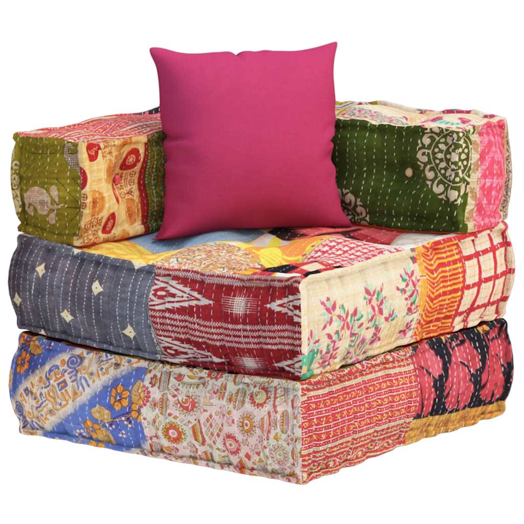 Modulární Pouf S Polštářem Textil
