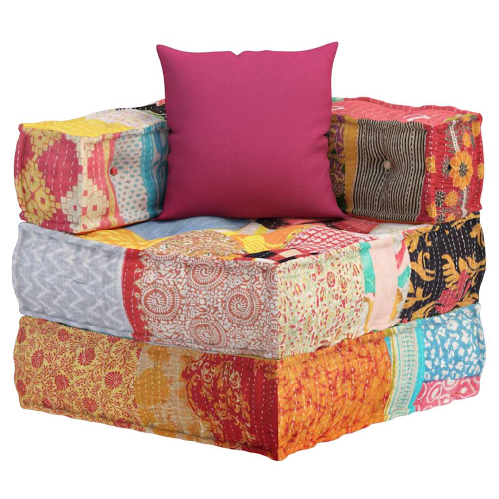 Modulární Pouf S Polštářem Textil