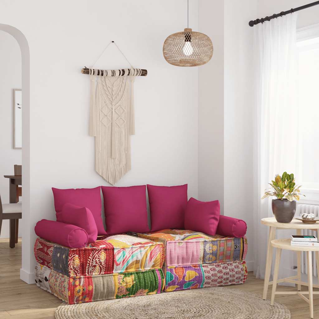 Modulární Pouf S Polštářem Textil