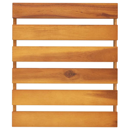 3Patrový Skládací Regál Hnědý 43 X 31 X 63 Cm Masivní Akácie