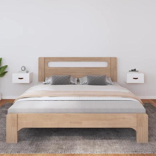 Nástěnné Noční Stolky 2 Ks Bílé 40X29,5X22 Cm