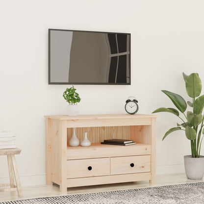 Tv Skříňka Medově Hnědá 79 X 35 X 52 Cm Masivní Borové Dřevo