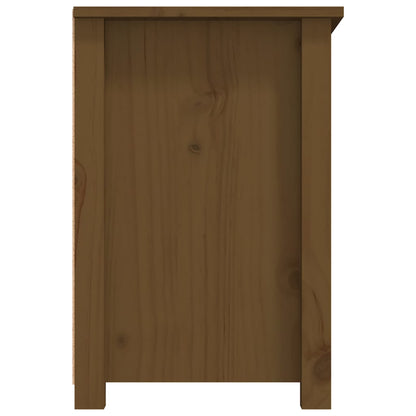 Tv Skříňka Medově Hnědá 79 X 35 X 52 Cm Masivní Borové Dřevo
