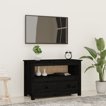 Tv Skříňka Medově Hnědá 79 X 35 X 52 Cm Masivní Borové Dřevo