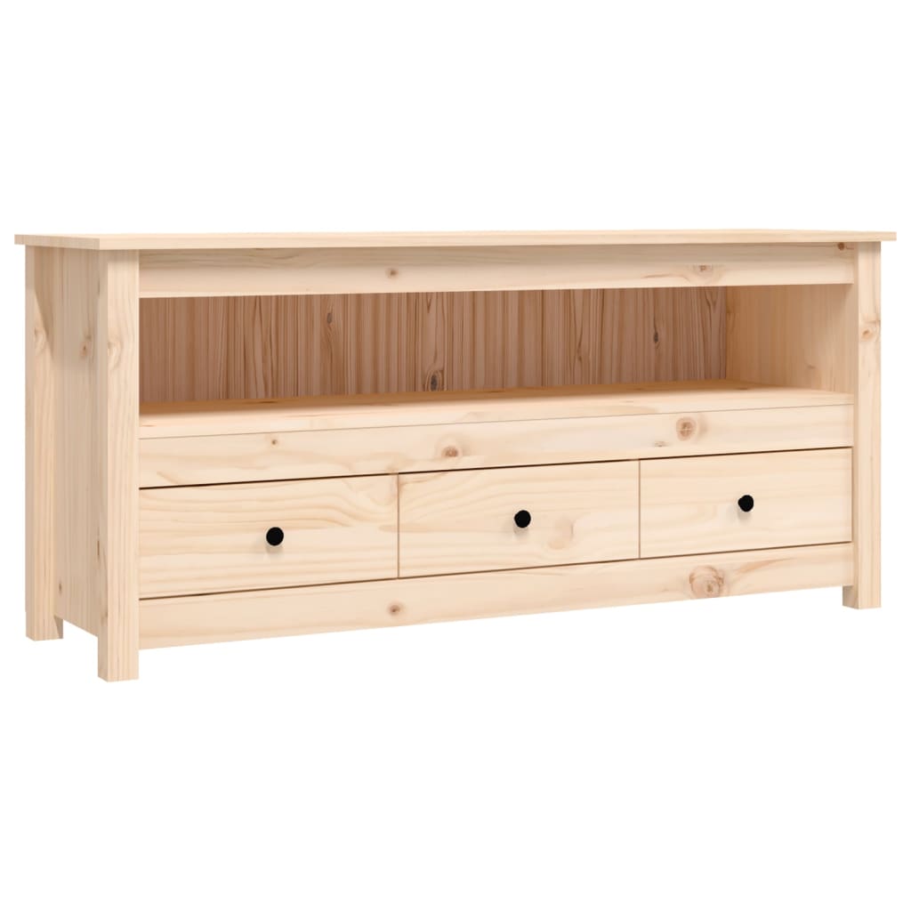 Tv Skříňka 114X35X52 Cm Masivní Borové Dřevo
