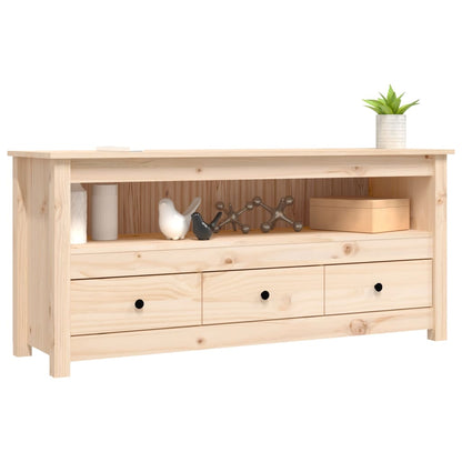 Tv Skříňka 114X35X52 Cm Masivní Borové Dřevo