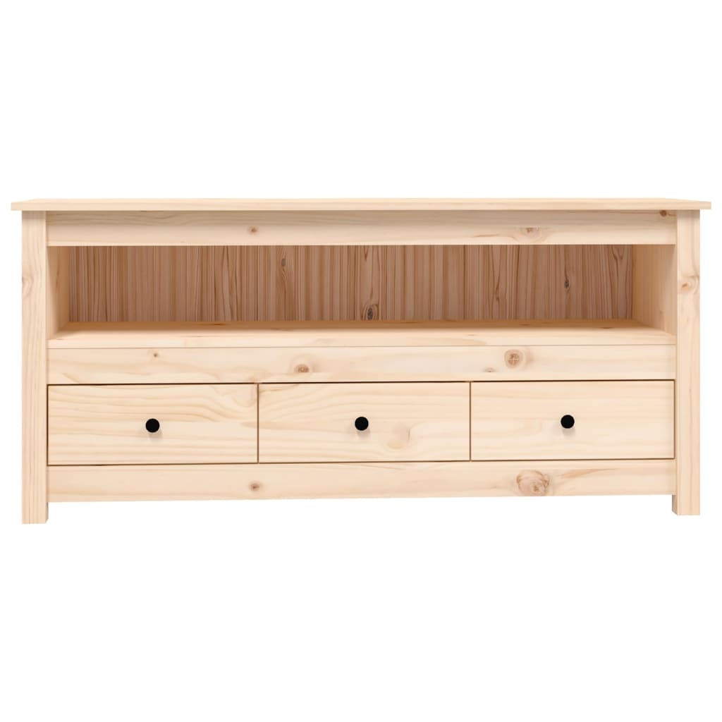 Tv Skříňka 114X35X52 Cm Masivní Borové Dřevo
