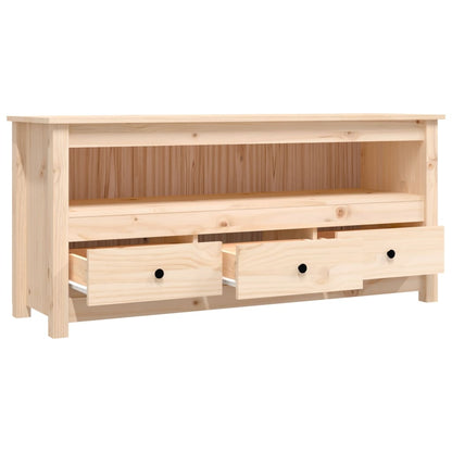 Tv Skříňka 114X35X52 Cm Masivní Borové Dřevo